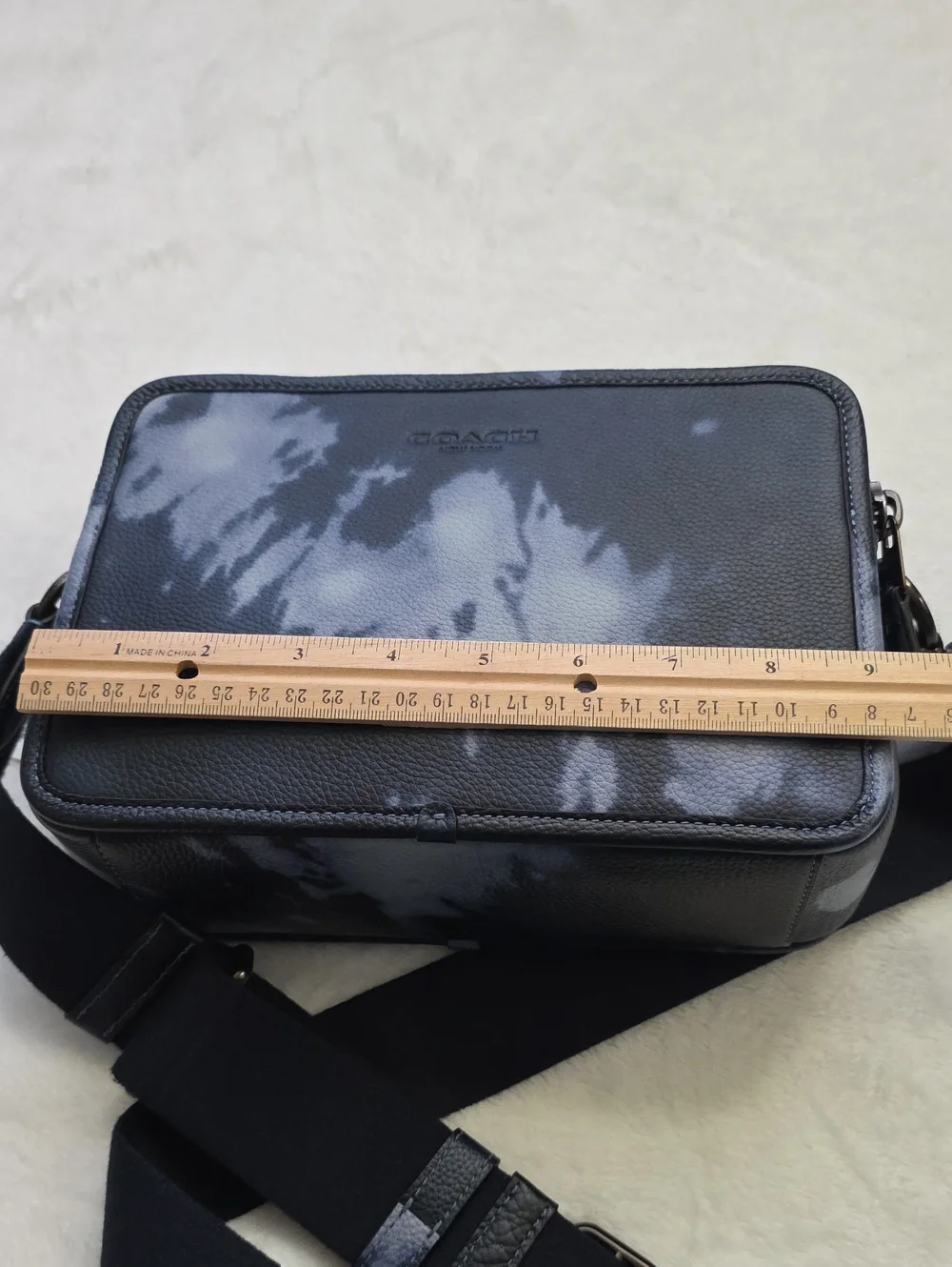 Coach Charter Crossbody Bag 24‎ in Midnight Navy Tie-Dye.